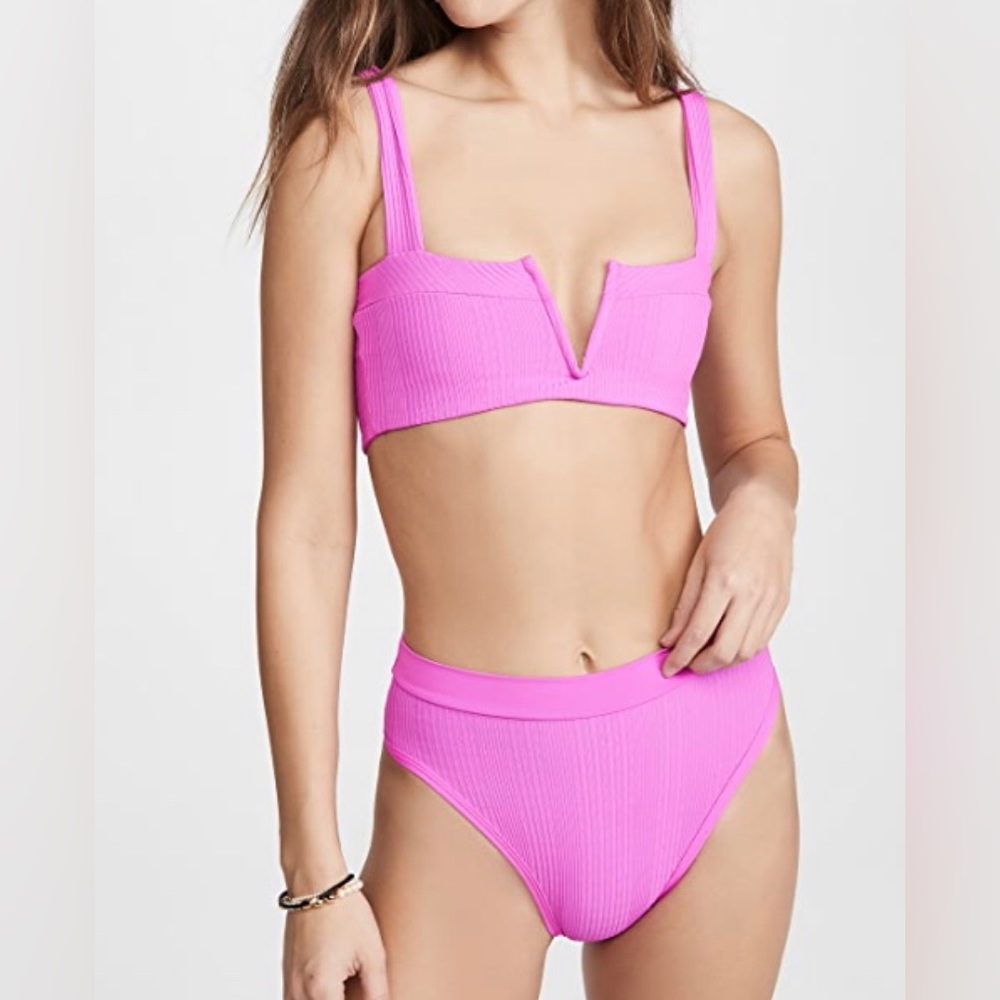 L*space Lee Lee ribbed bikini top